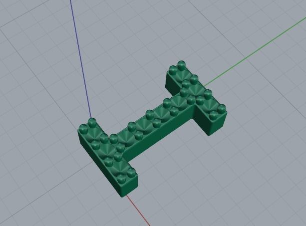 Letter I Model 5795 3D print model_2