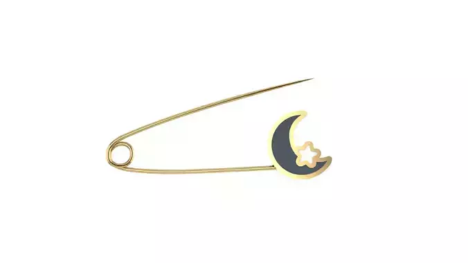 Safety pin enamel