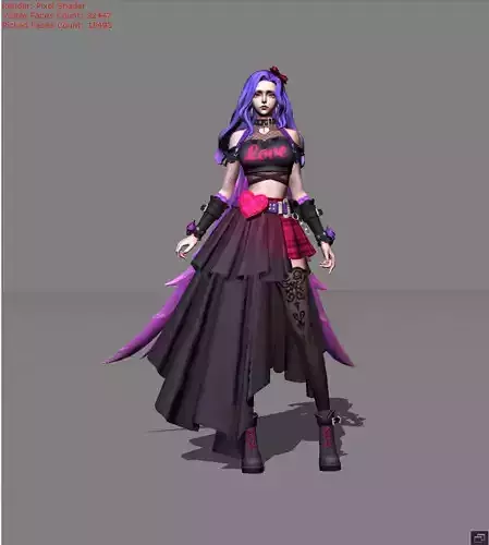CARMILLA Phantom Countess AND CECILION Low-poly 3D model