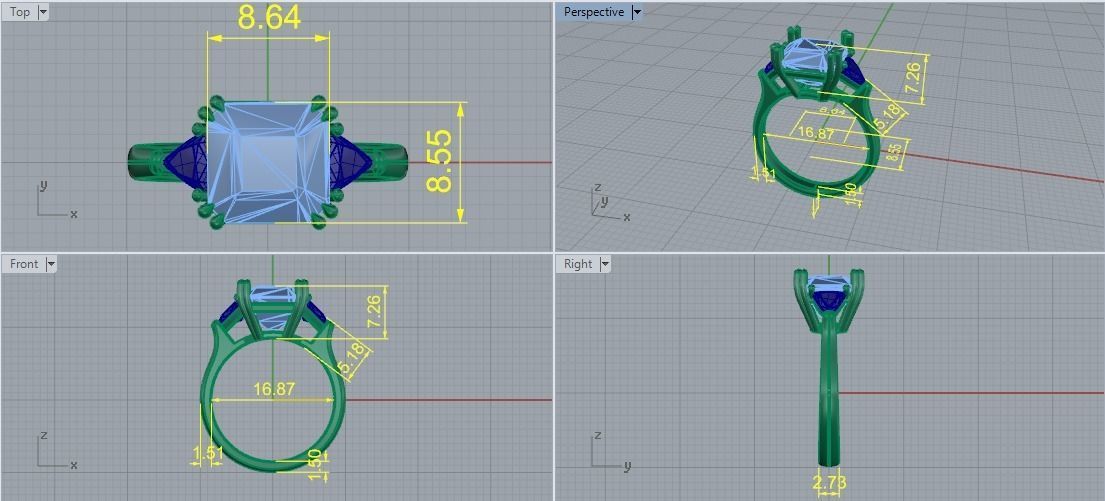 Ring graf Model 5787 3D print model_5
