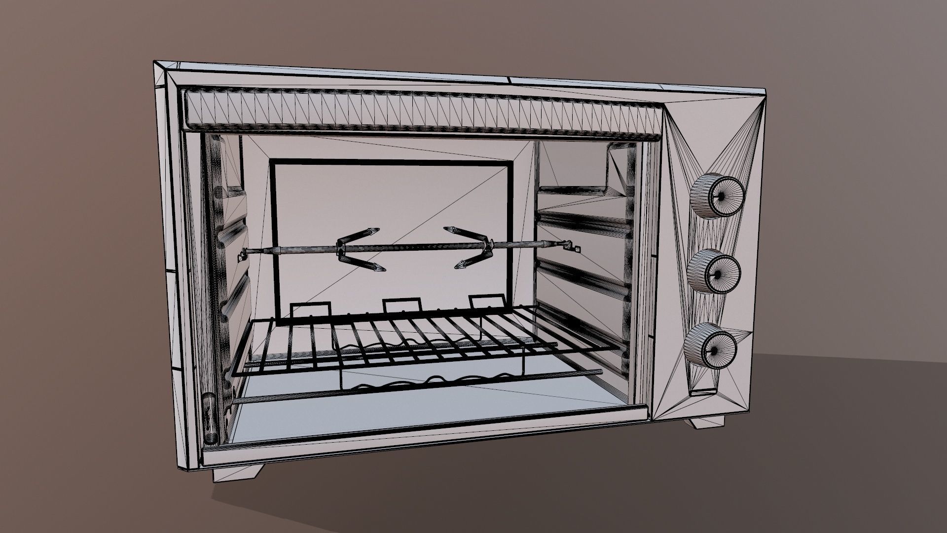 Microwave 3D model_8