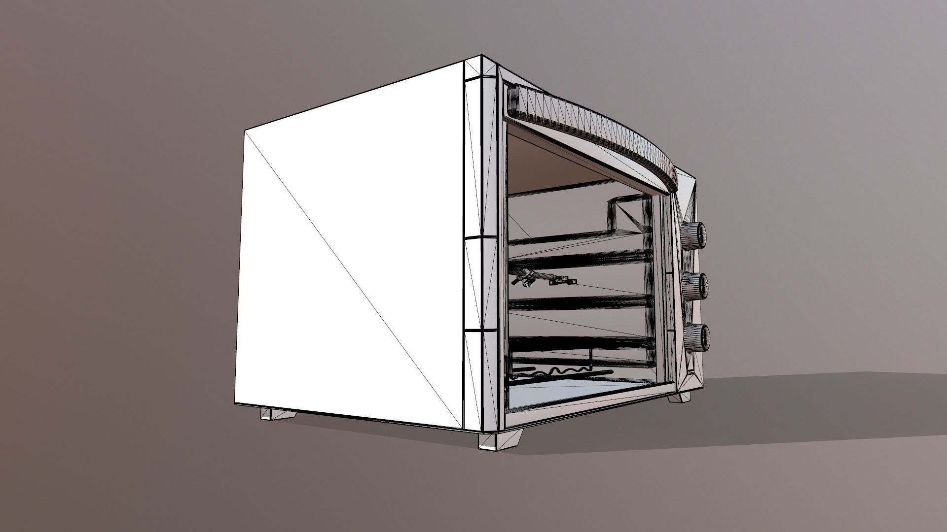 Microwave 3D model_6