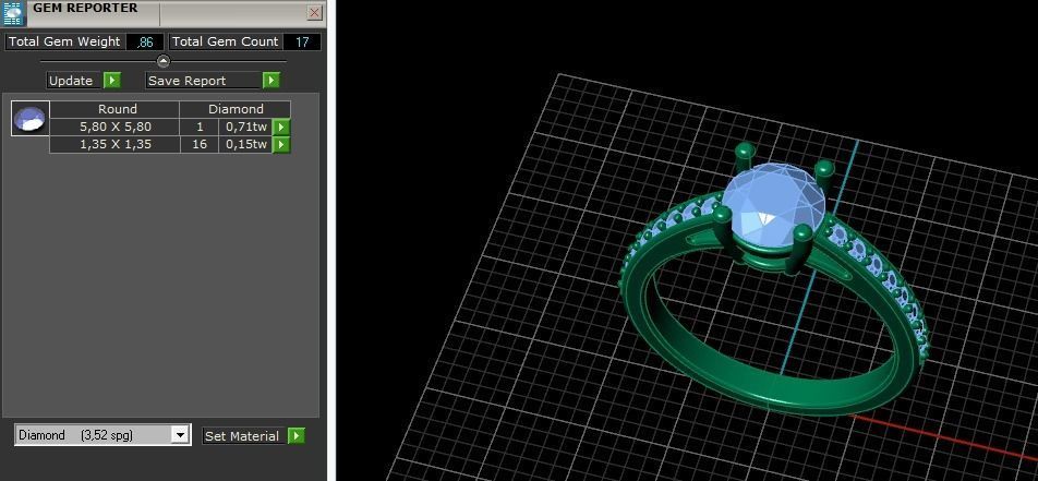 Solitaire Ring Model 5774 3D print model_8