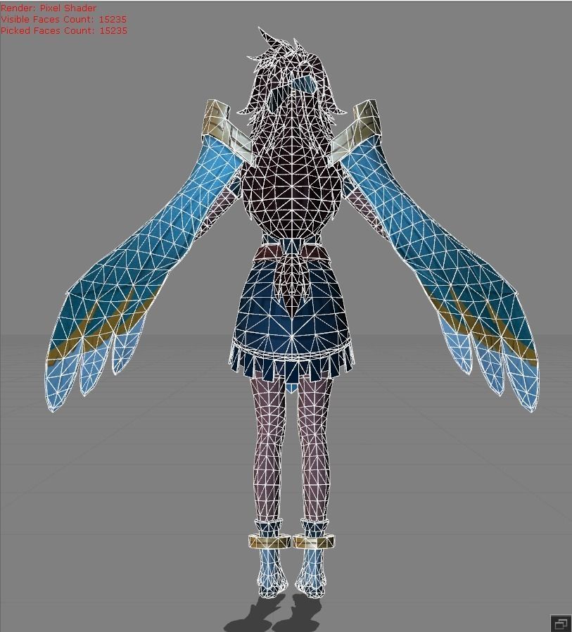 MATHILDA Unrestrained Delight Low-poly 3D model_8