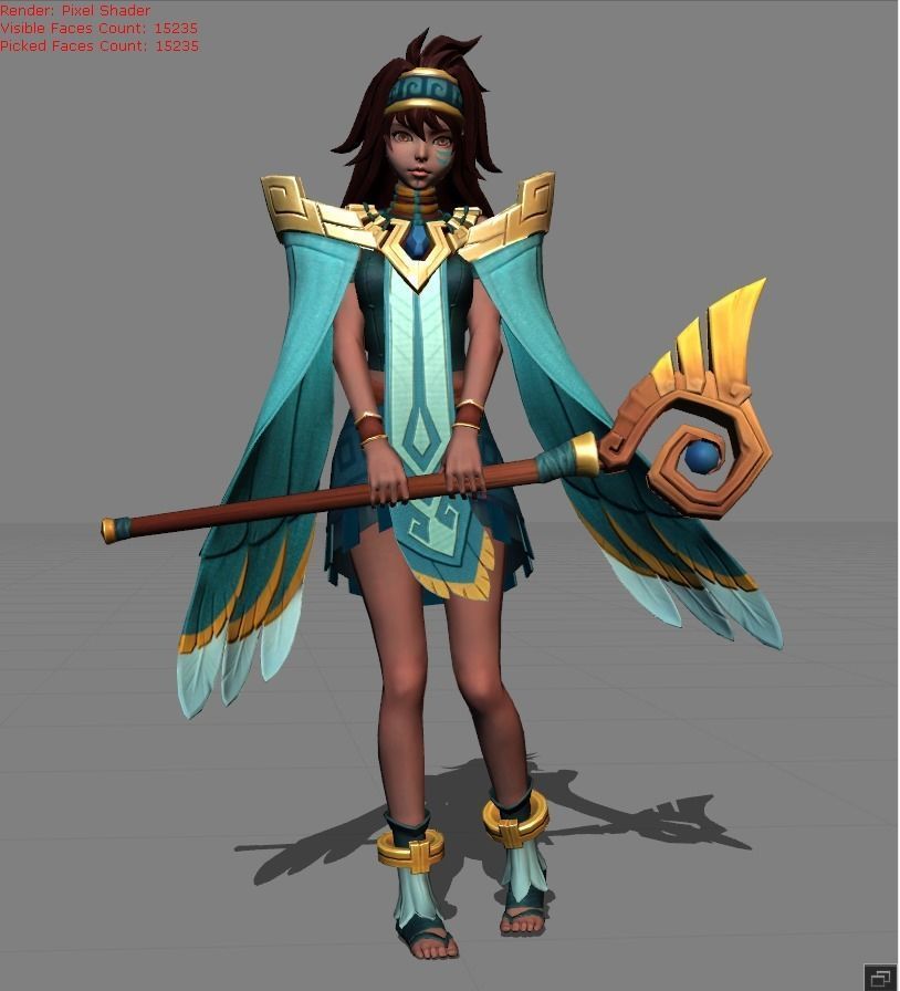 MATHILDA Unrestrained Delight Low-poly 3D model_1