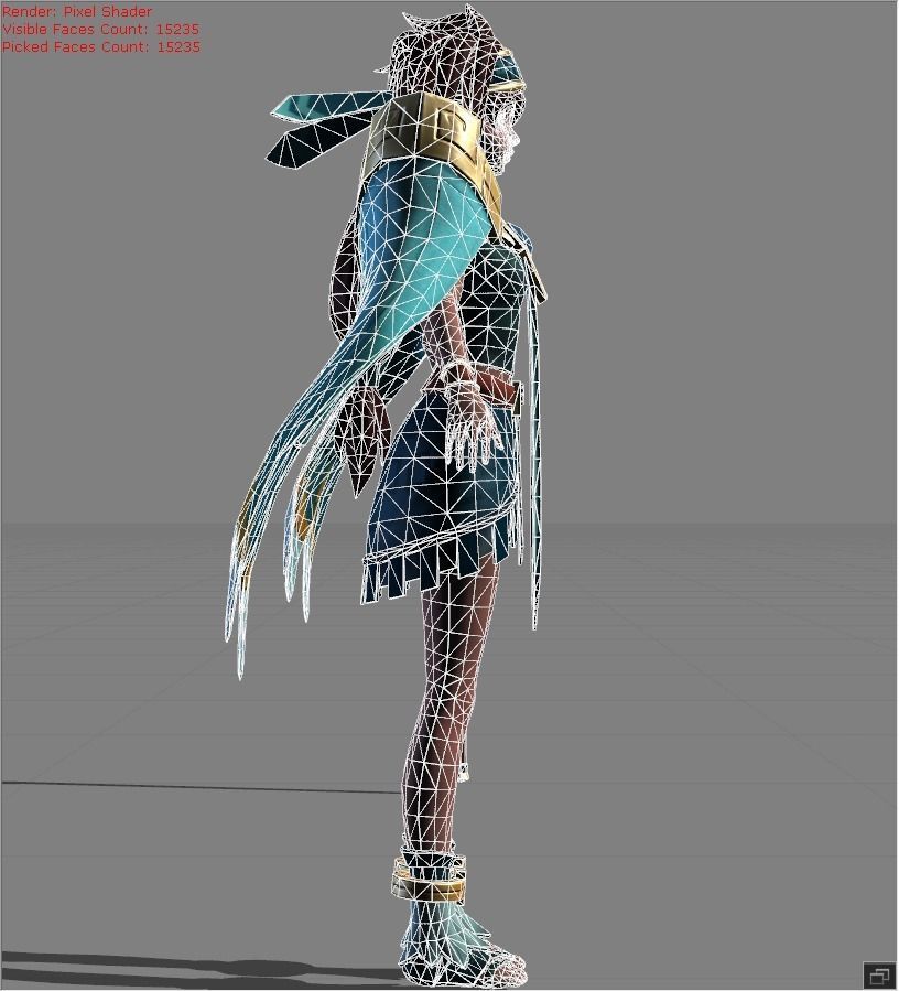 MATHILDA Unrestrained Delight Low-poly 3D model_6