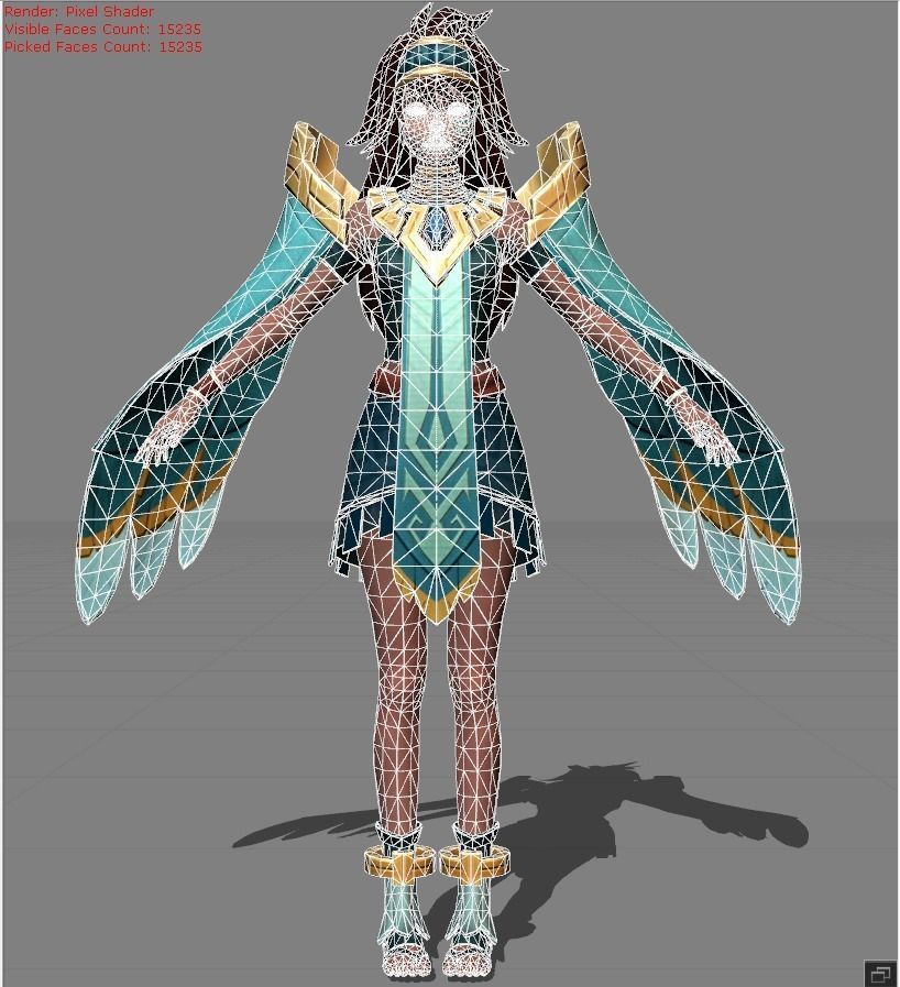 MATHILDA Unrestrained Delight Low-poly 3D model_5