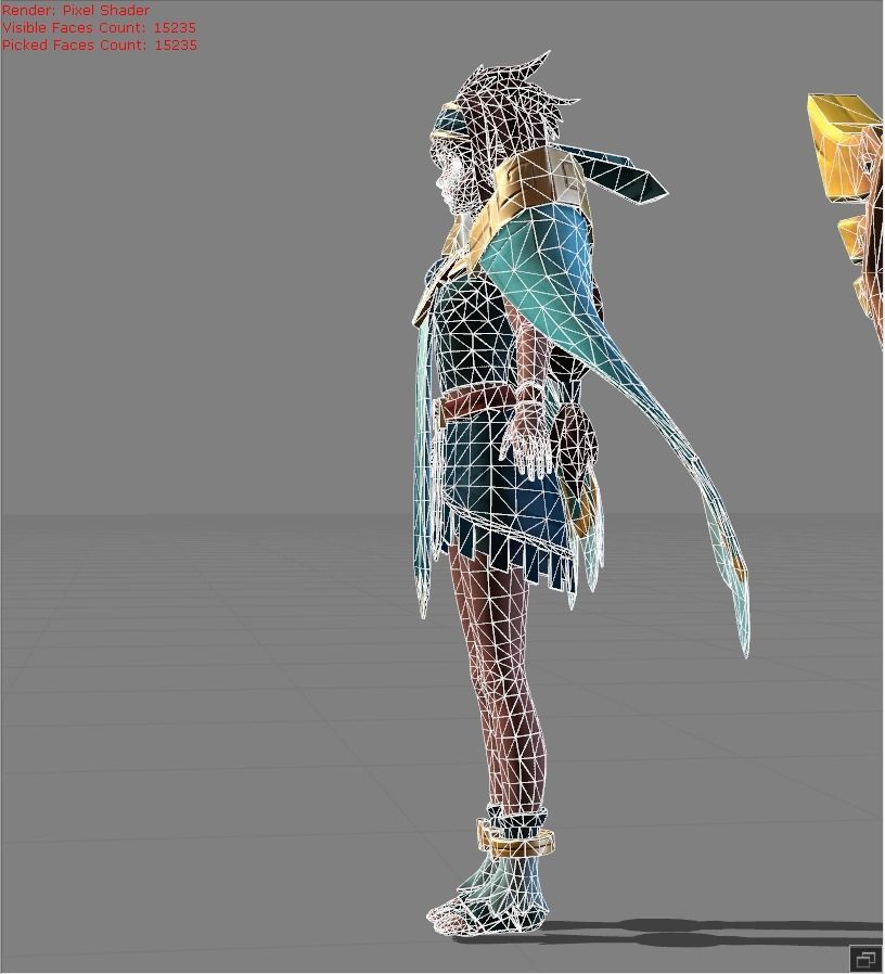 MATHILDA Unrestrained Delight Low-poly 3D model_7