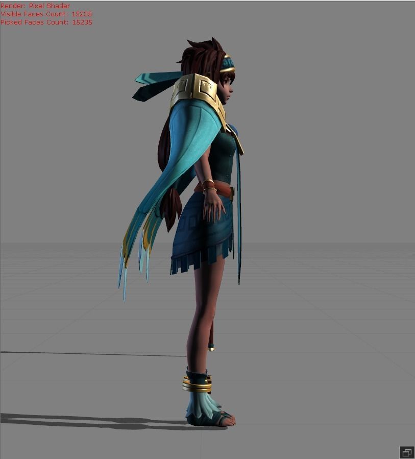 MATHILDA Unrestrained Delight Low-poly 3D model_2