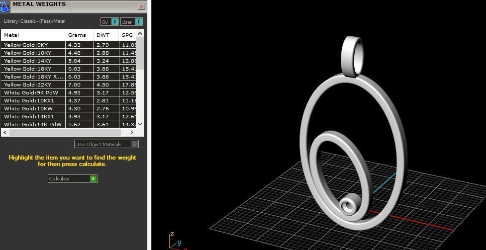 Pendant Model 5753 3D print model_6