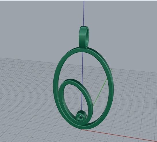 Pendant Model 5753 3D print model_2