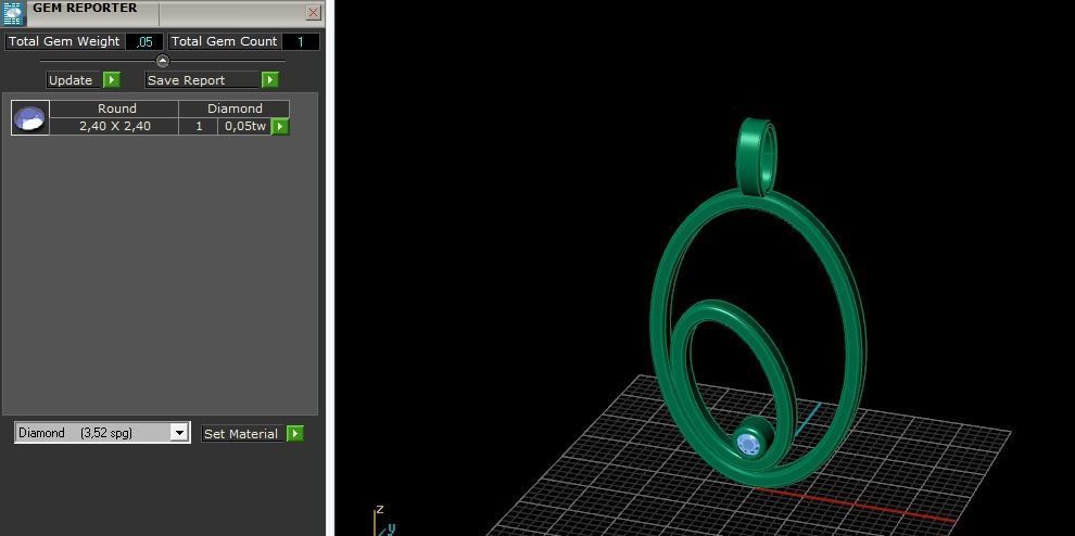 Pendant Model 5753 3D print model_7