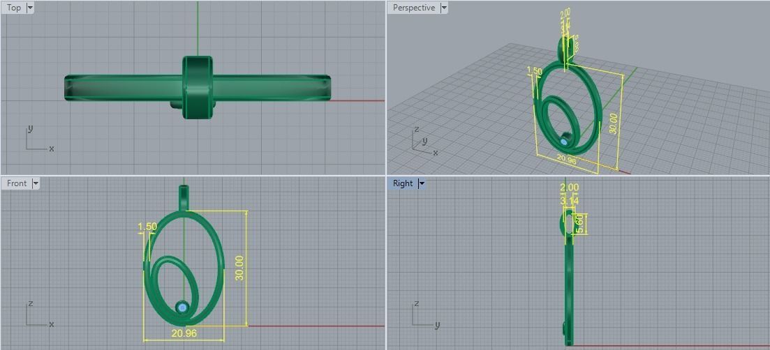 Pendant Model 5753 3D print model_5