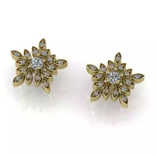 Snowflake earrings Model 5751
