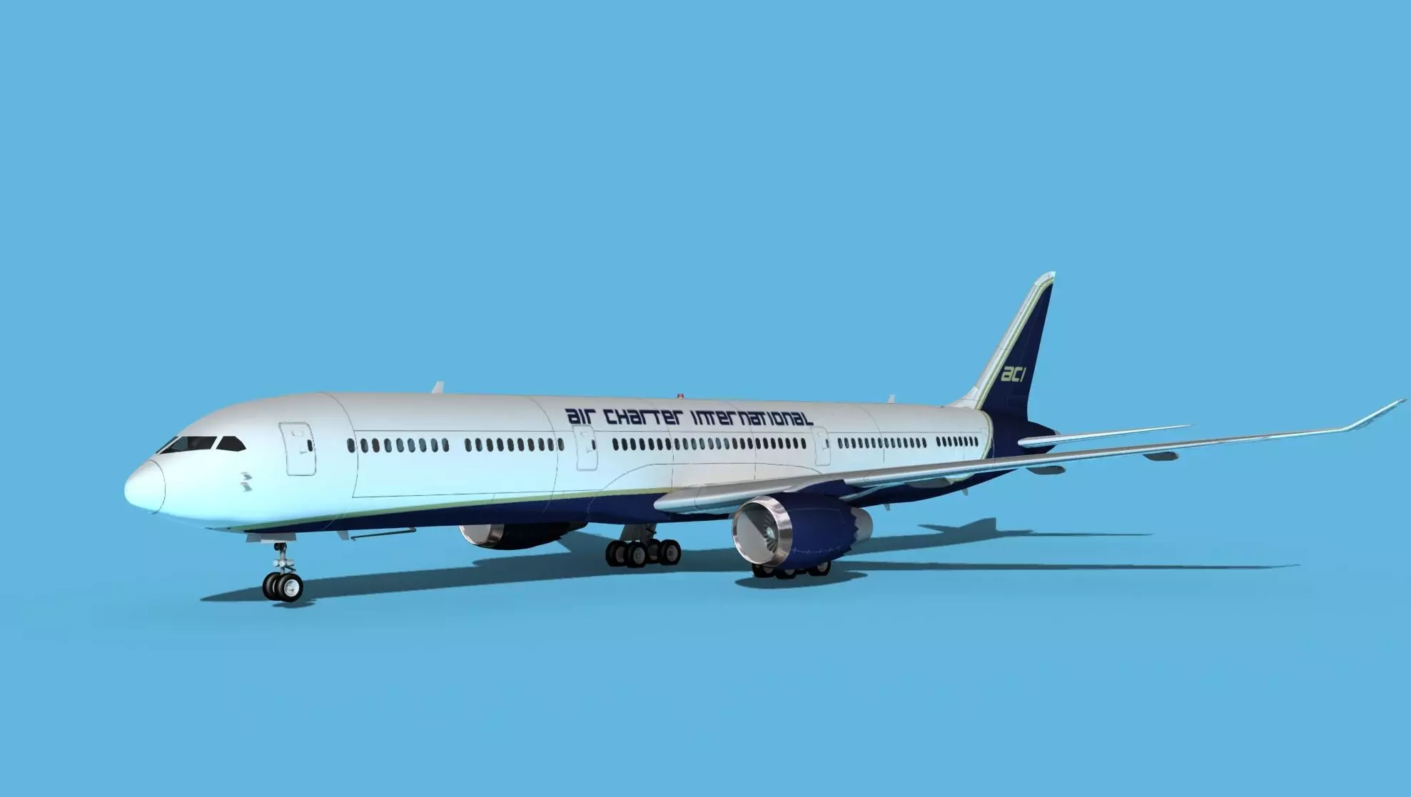 Boeing 787-10 Air Charter Intl 3D model