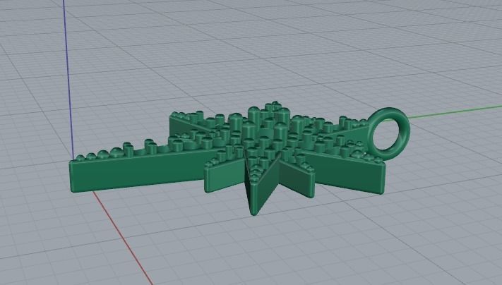 Star Pendant Model 5748 3D print model_3