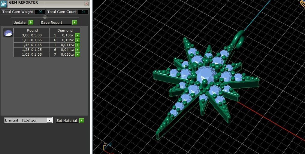 Star Pendant Model 5748 3D print model_7