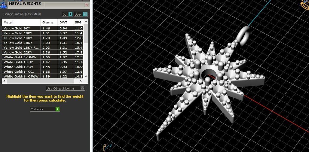 Star Pendant Model 5748 3D print model_6