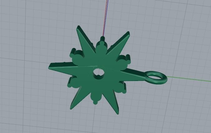 Star Pendant Model 5747 3D print model_4