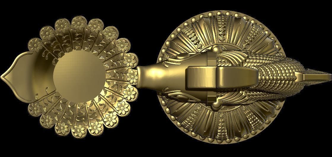 Fish diya  3D print model_2