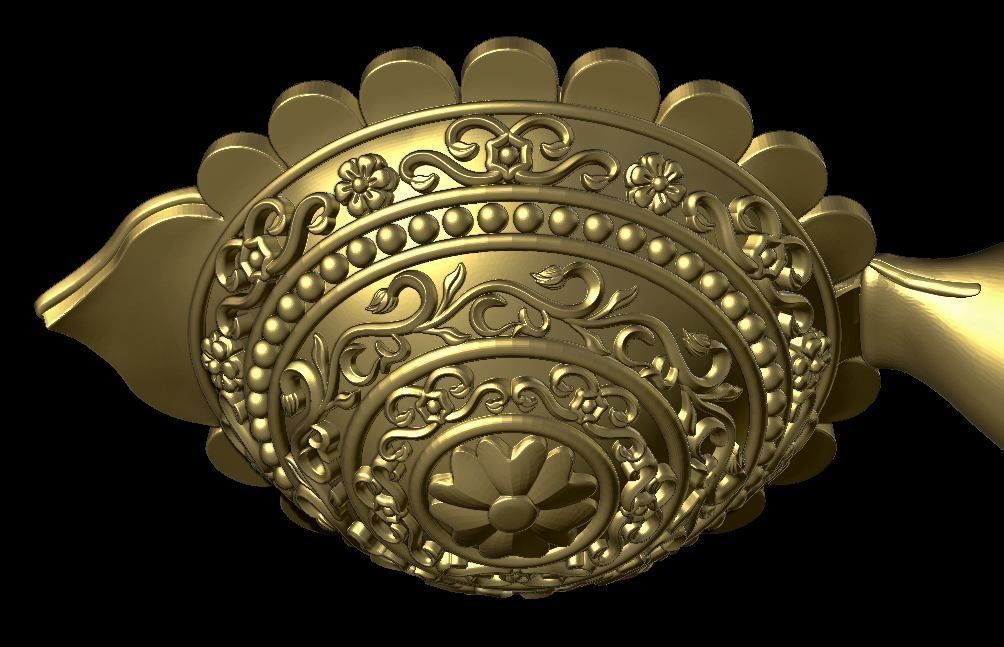 Fish diya  3D print model_3