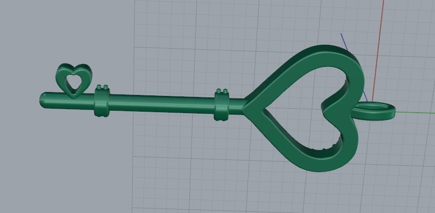 Pendant Key Model 5840 3D print model_4