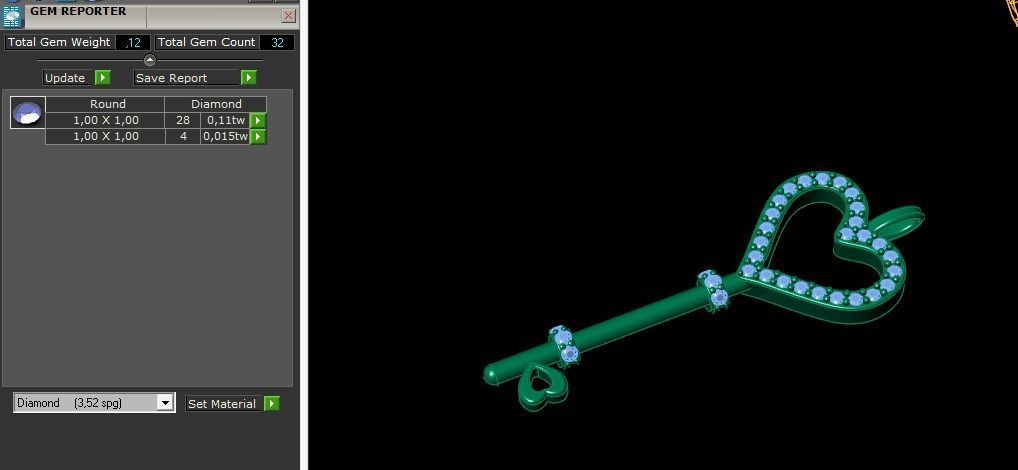 Pendant Key Model 5840 3D print model_7