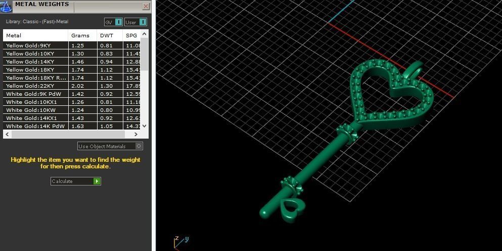 Pendant Key Model 5840 3D print model_6