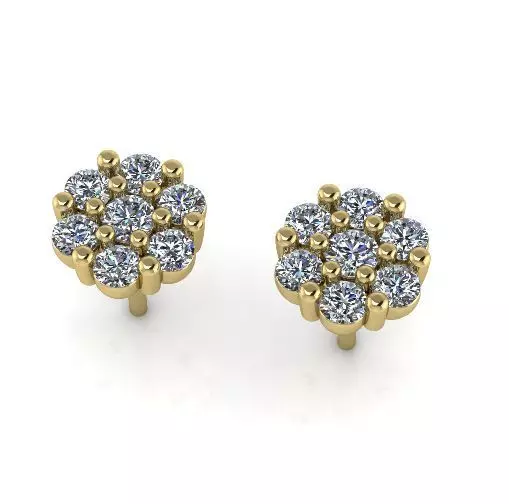 Earrings puset Model 5824 3D print model