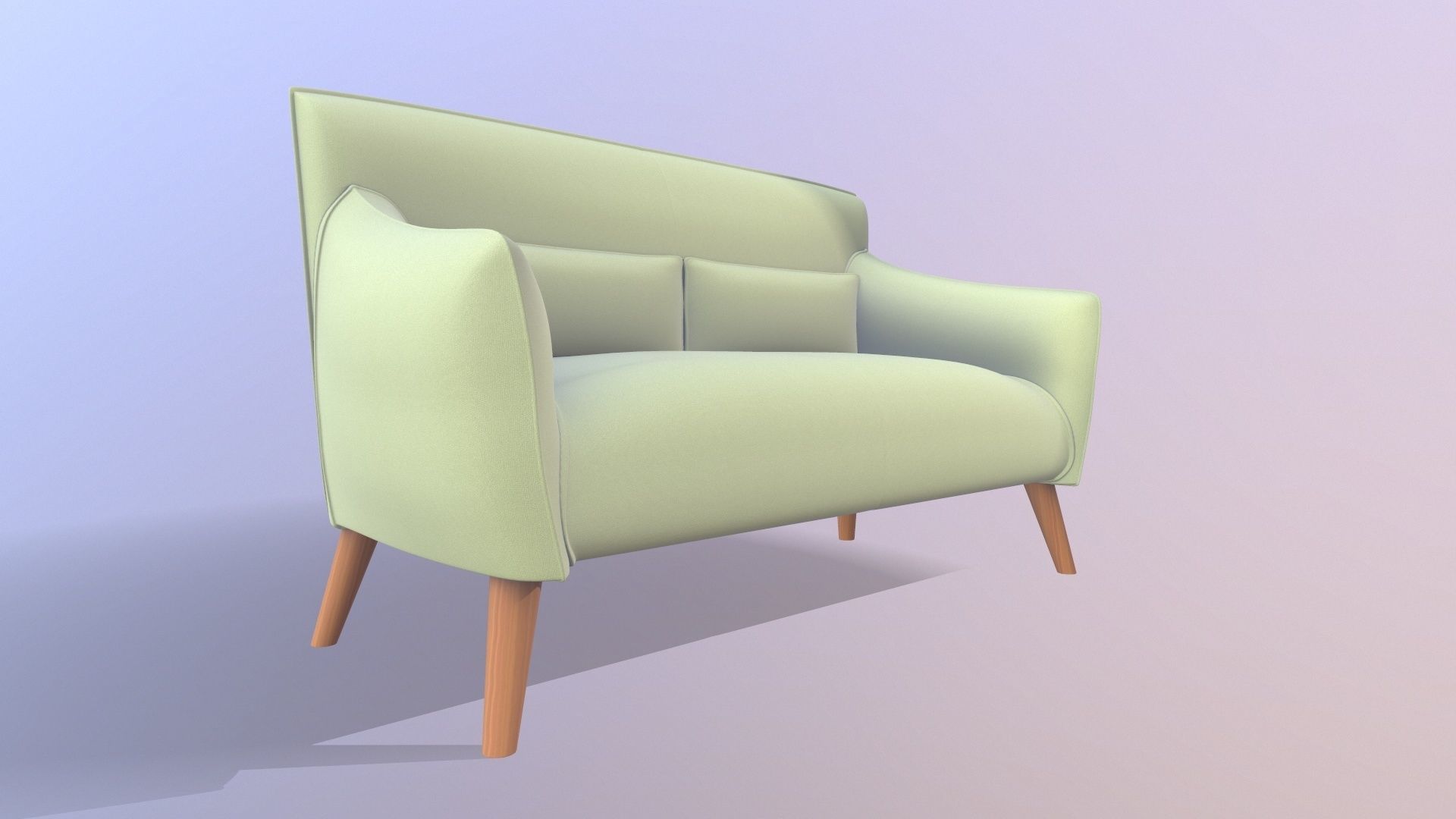 Sofa 2 Seater 3D model_2