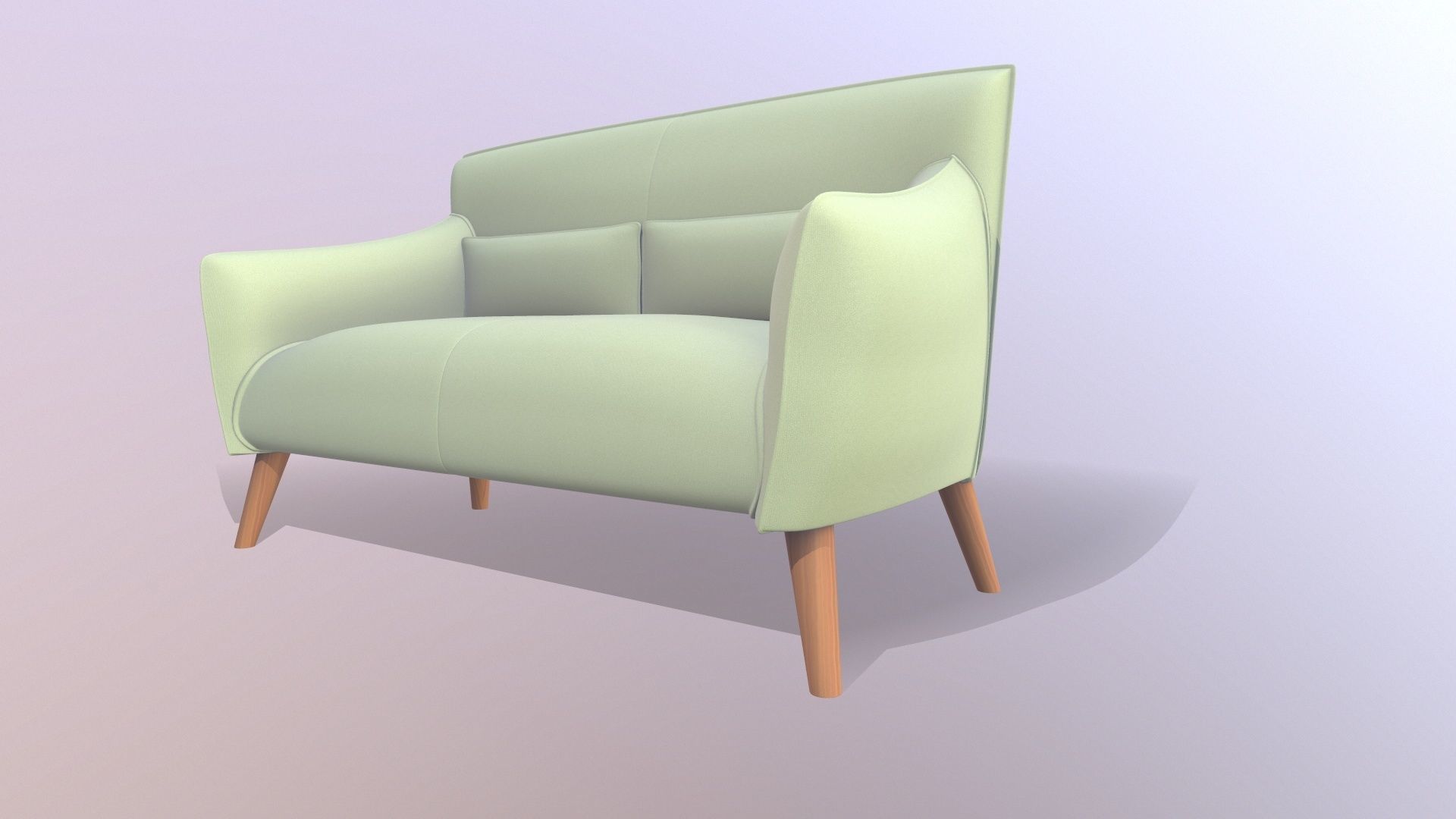 Sofa 2 Seater 3D model_9