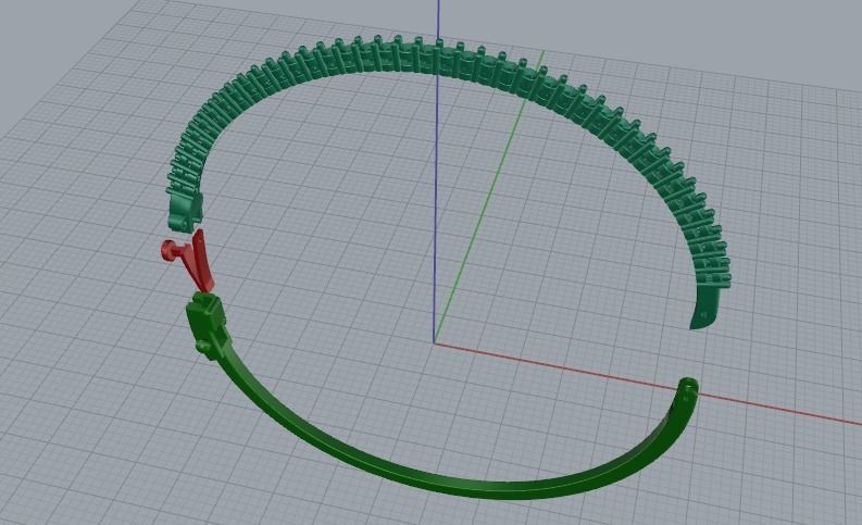 Bracelet Size16 Model 5812 3D print model_3