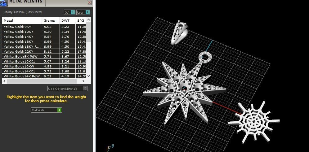 Pendant shtern Model 5806 3D print model_6