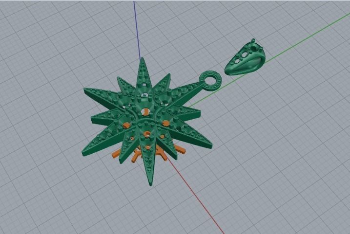 Pendant shtern Model 5806 3D print model_2