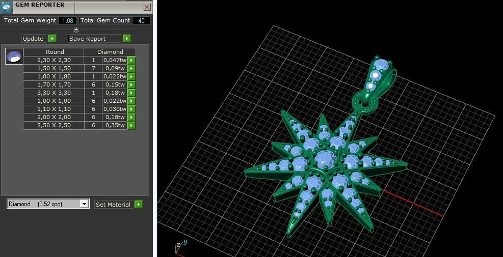 Pendant shtern Model 5806 3D print model_7