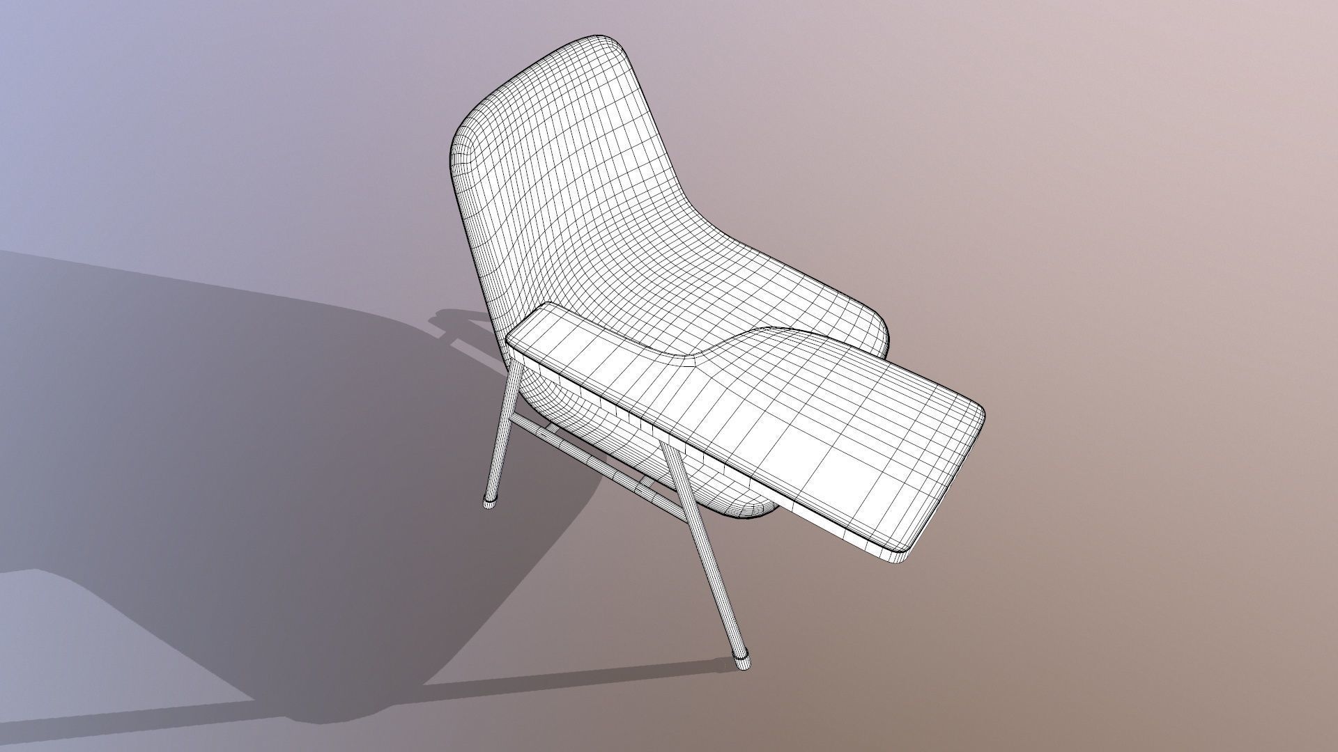 Student Chair 3D model_8