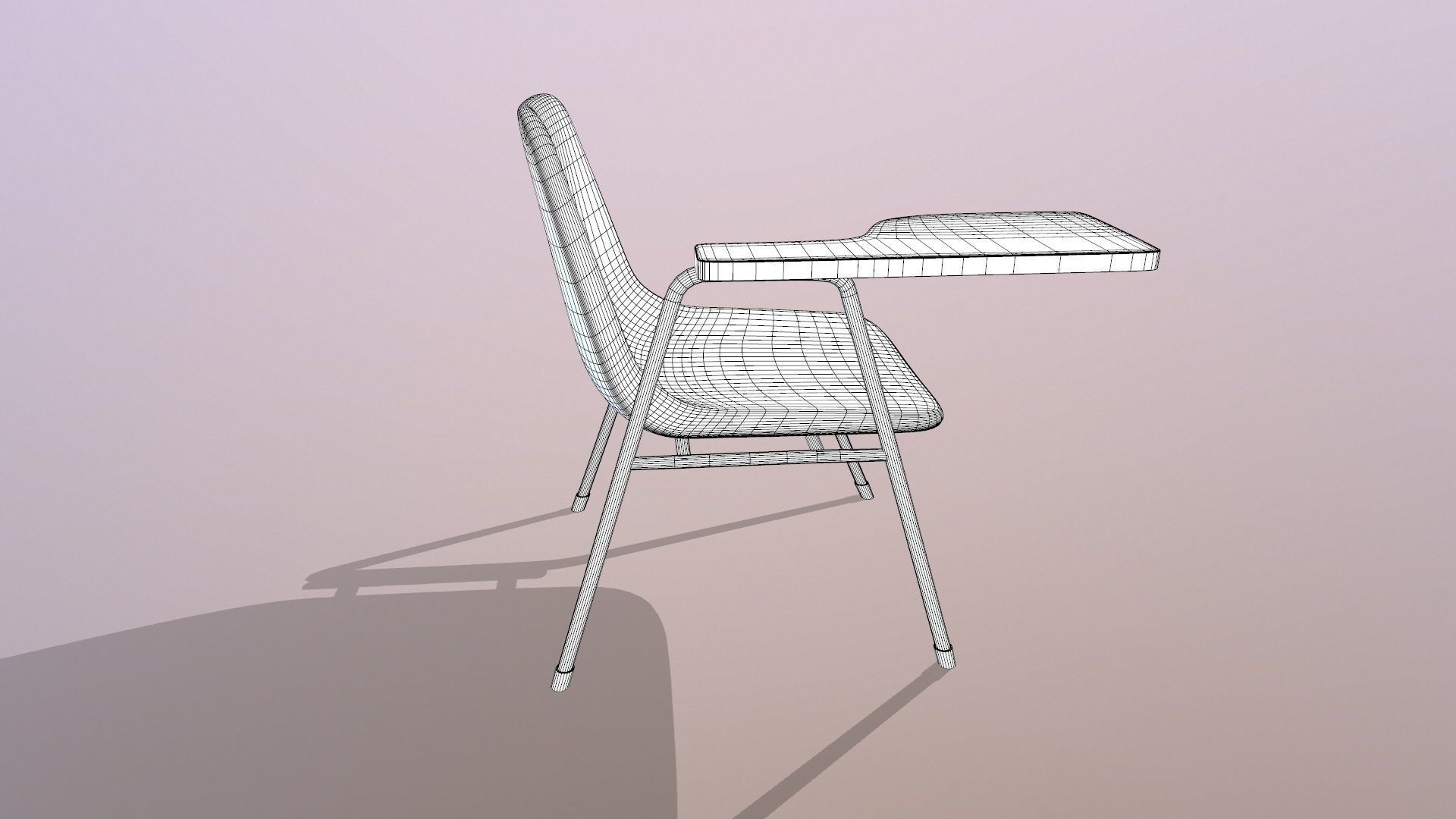Student Chair 3D model_9