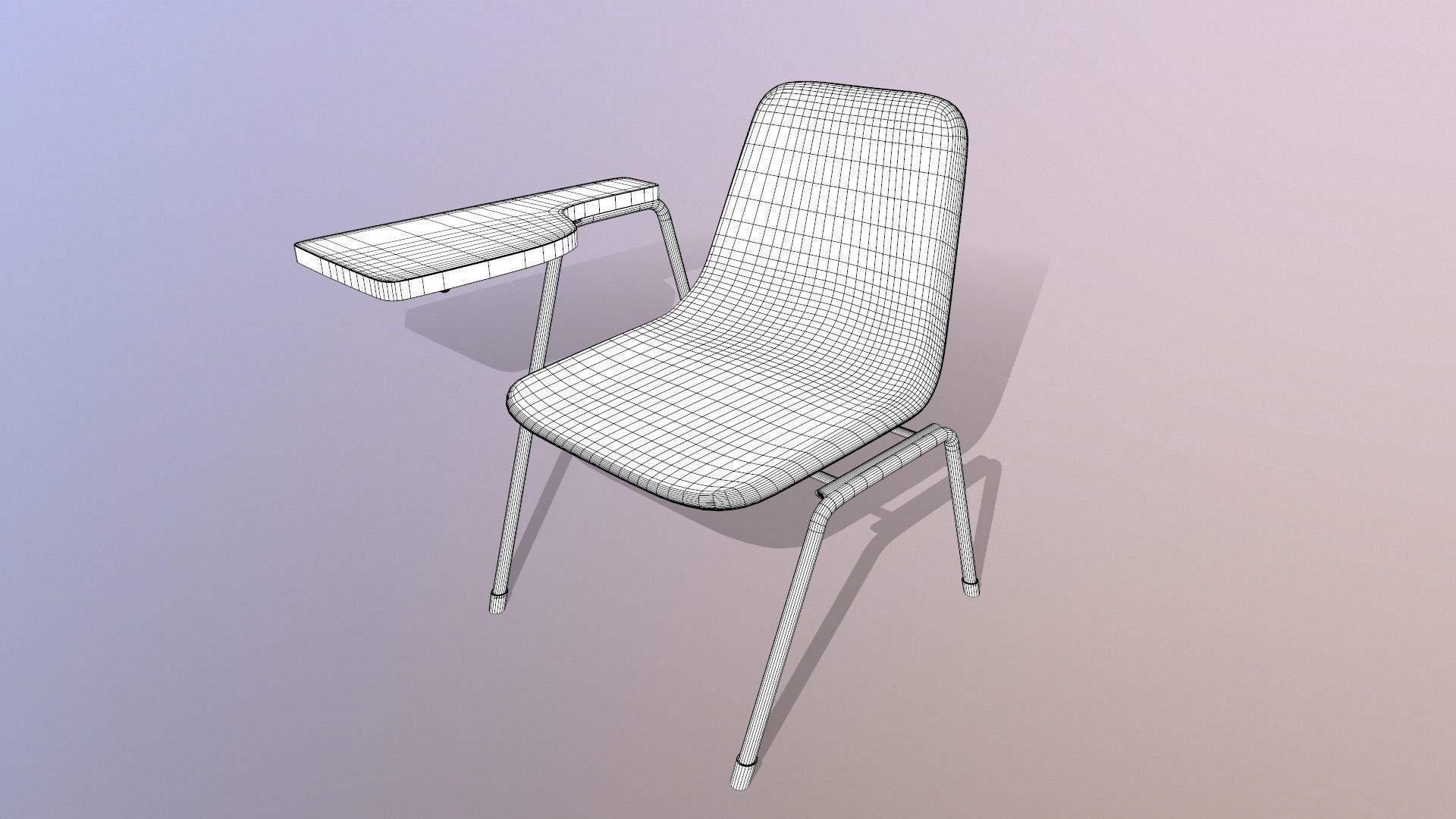 Student Chair 3D model_11