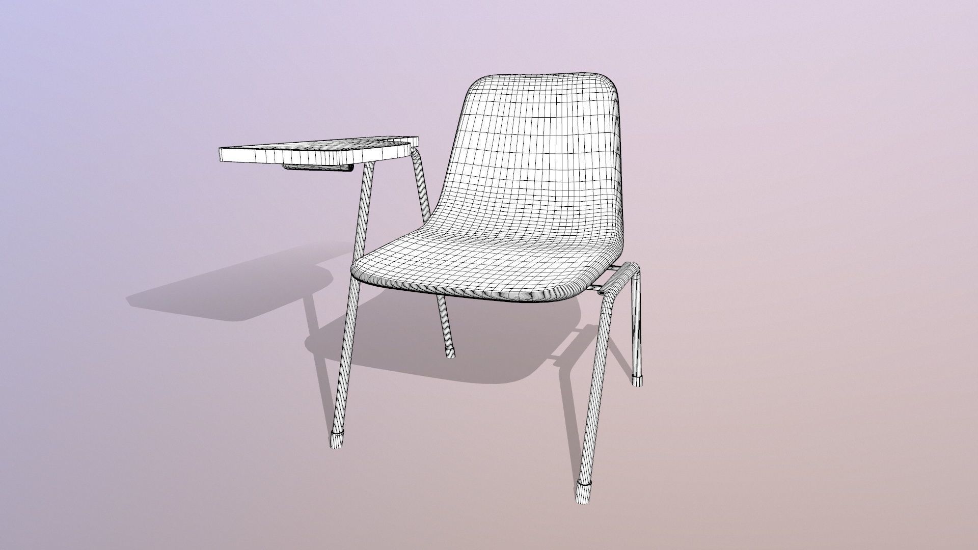 Student Chair 3D model_10