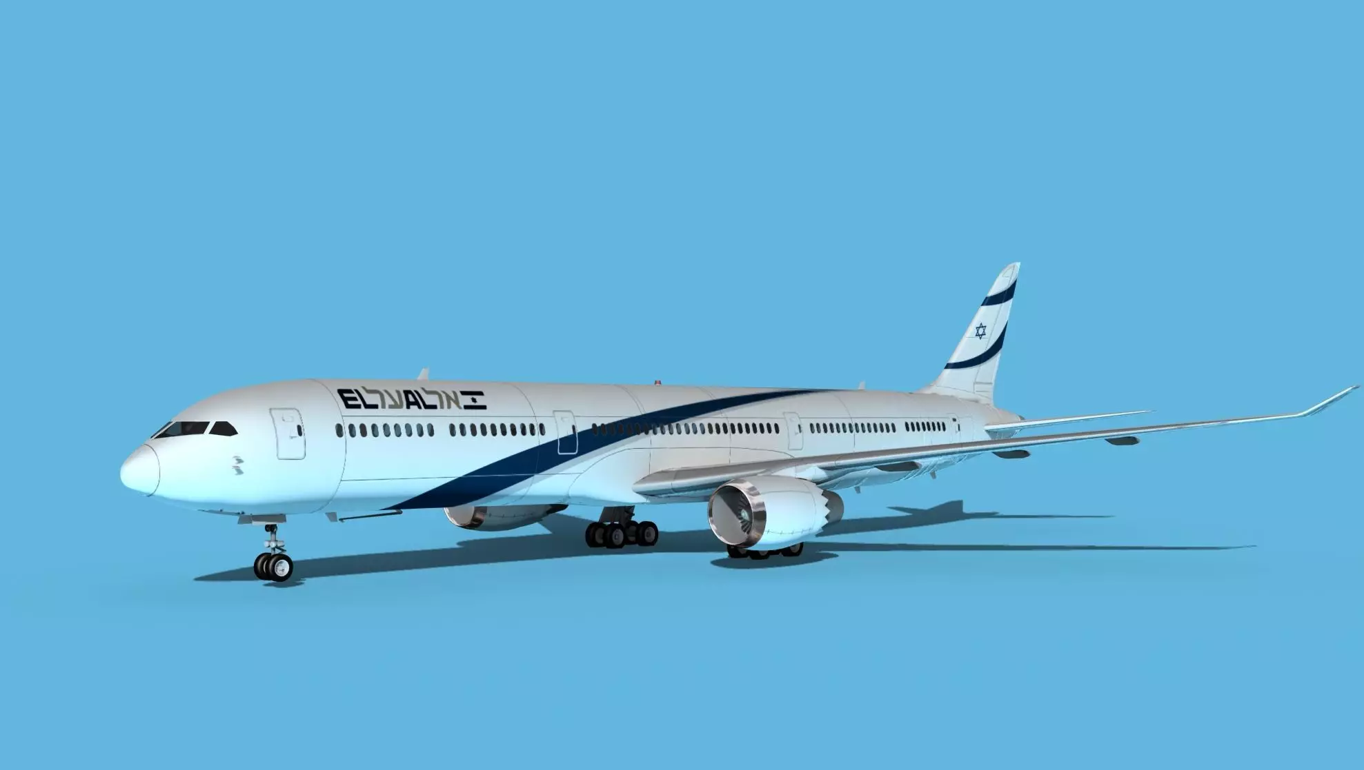 Boeing 787-10 El Al 3D model