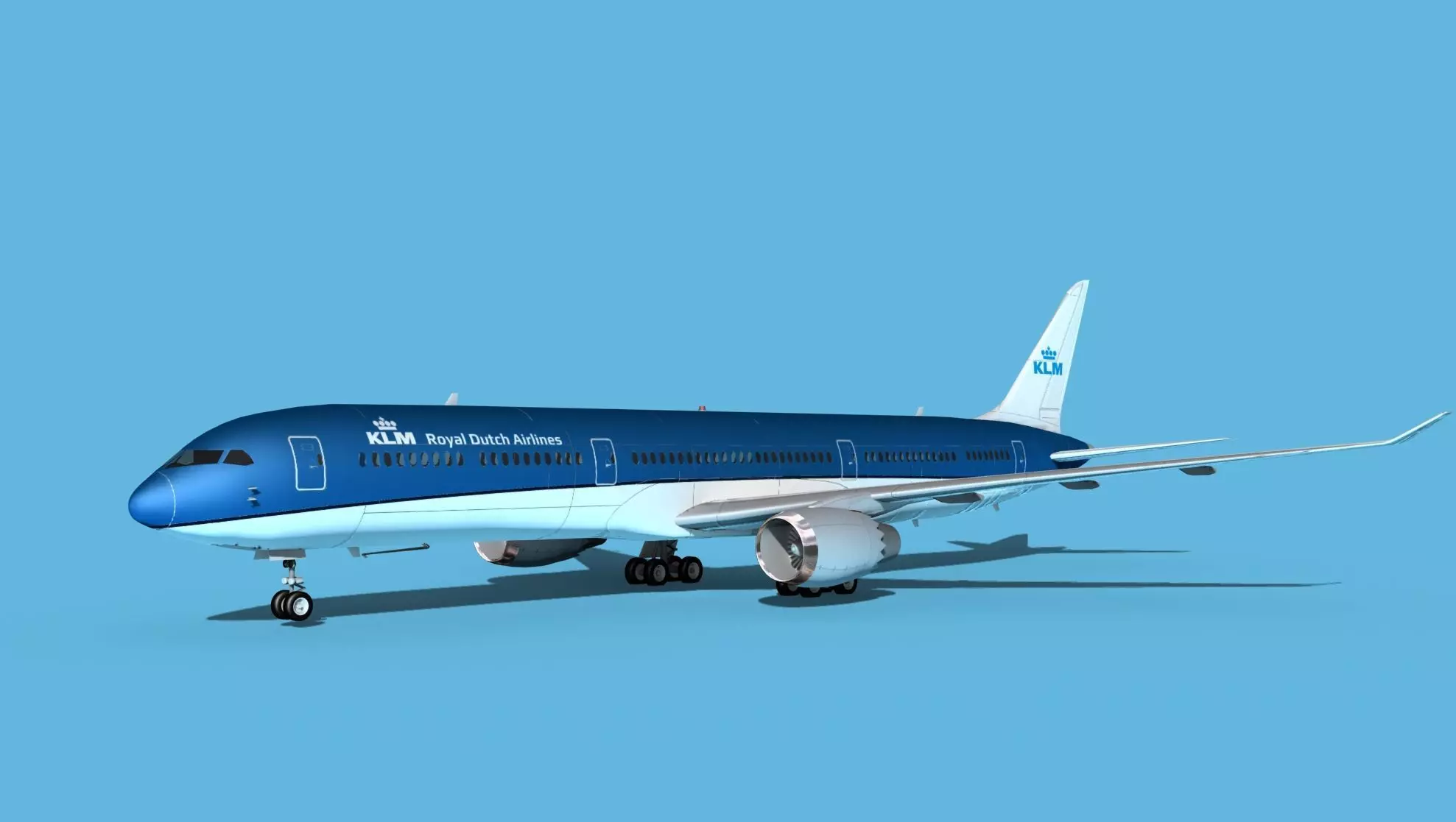 Boeing 787-10 KLM 3D model