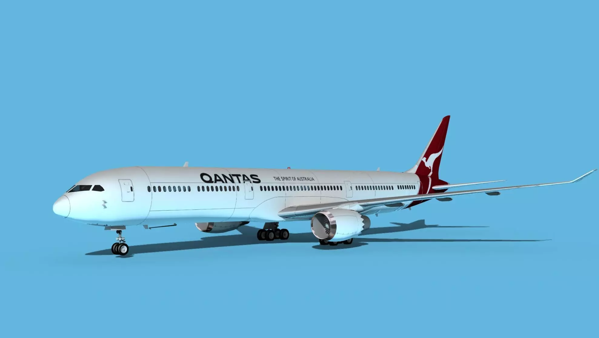 Boeing 787-10 Qantas 1 3D model