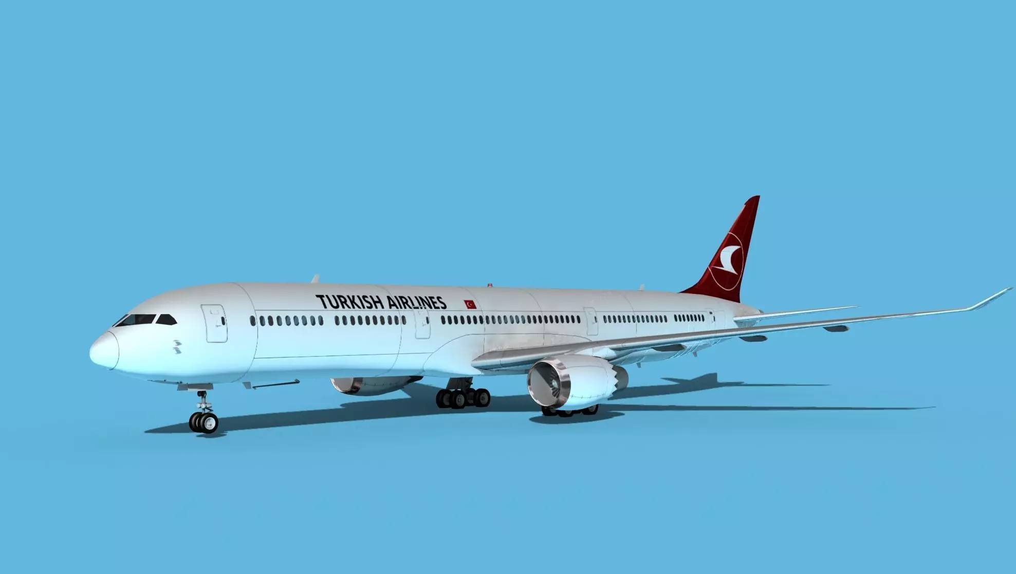 Boeing 787-10 Turkish Airlines 3D model_0
