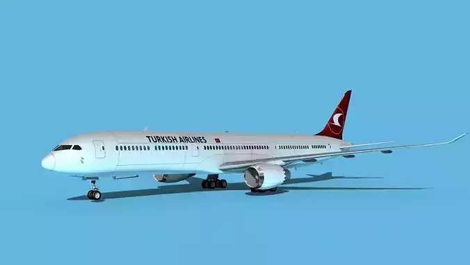Boeing 787-10 Turkish Airlines 3D model