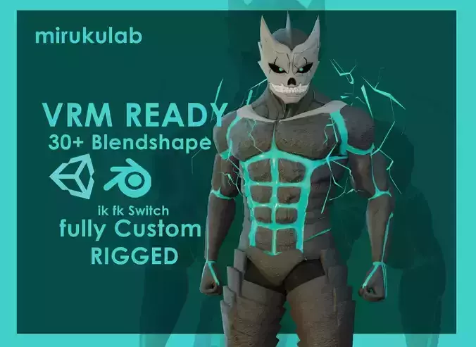 Kaiju No 8 - Hibino Kafka Animation ready Game Ready VRM ready Low-poly 3D model
