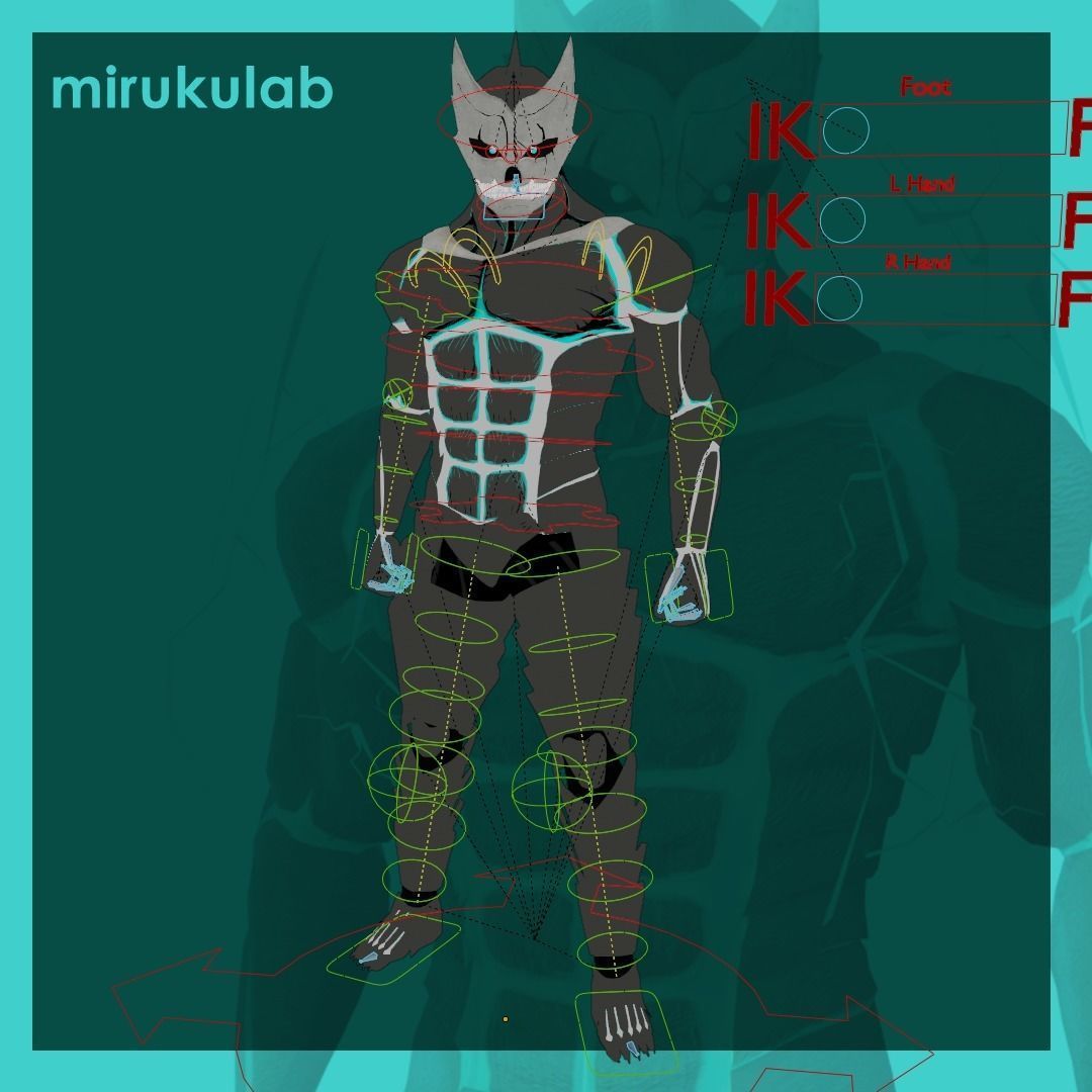 Kaiju No 8 - Hibino Kafka Animation ready Game Ready VRM ready Low-poly 3D model_4