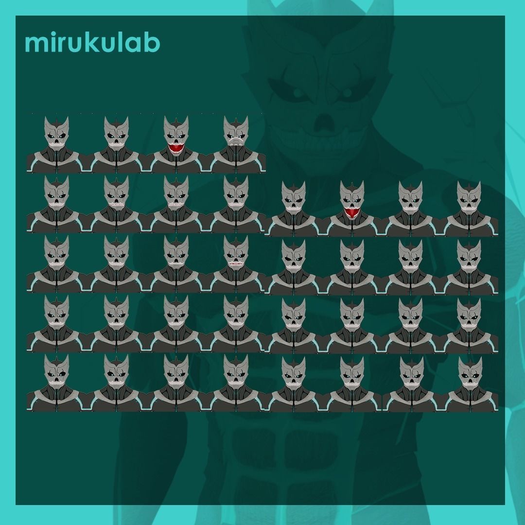 Kaiju No 8 - Hibino Kafka Animation ready Game Ready VRM ready Low-poly 3D model_3