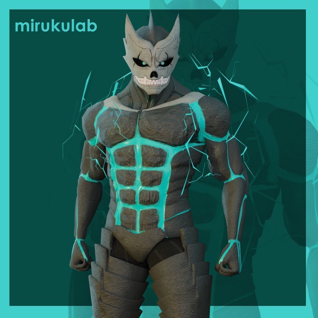 Kaiju No 8 - Hibino Kafka Animation ready Game Ready VRM ready Low-poly 3D model_2