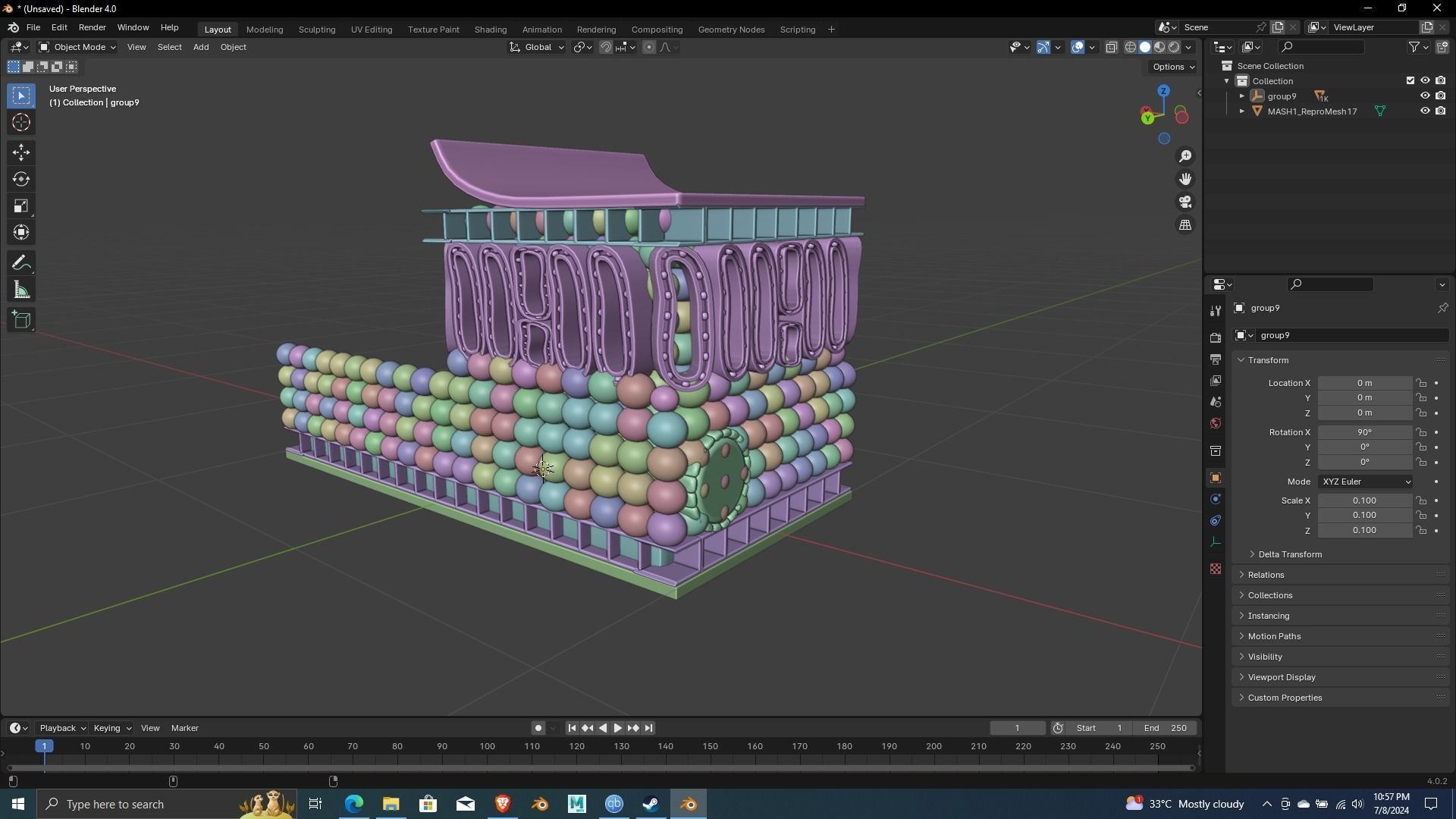 Nutrition Plants Biological 3D Printing and Animation ready 3D print model_9