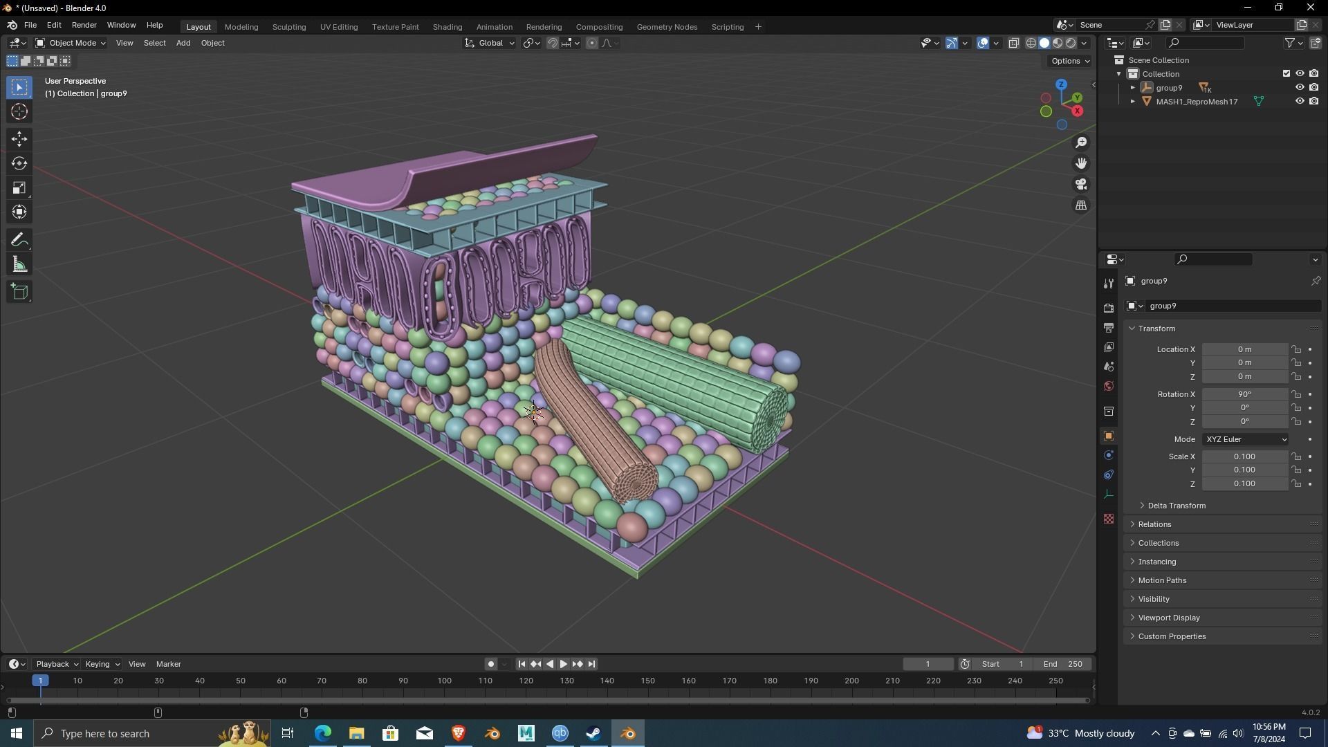Nutrition Plants Biological 3D Printing and Animation ready 3D print model_1